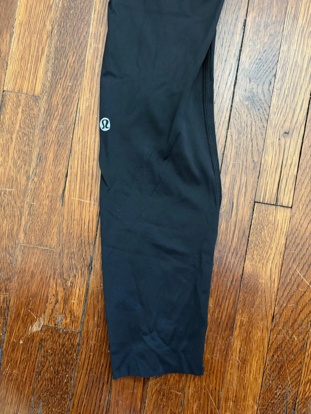 Lululemon Black Leggings with Polka-dots and Side Pockets